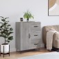 vidaXL Aparador de madera de ingeniería gris Sonoma 69,5x34x90 cm