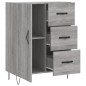 vidaXL Aparador de madera de ingeniería gris Sonoma 69,5x34x90 cm