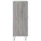 vidaXL Aparador de madera de ingeniería gris Sonoma 69,5x34x90 cm