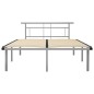 vidaXL Estructura de cama de metal gris 160x200 cm vidaXL Estructura de cama de metal gris 160x200 cm