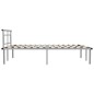 vidaXL Estructura de cama de metal gris 160x200 cm vidaXL Estructura de cama de metal gris 160x200 cm