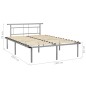 vidaXL Estructura de cama de metal gris 160x200 cm vidaXL Estructura de cama de metal gris 160x200 cm