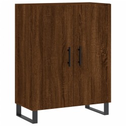 vidaXL Aparador de madera de ingeniería marrón roble 69,5x34x90 cm