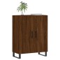 vidaXL Aparador de madera de ingeniería marrón roble 69,5x34x90 cm