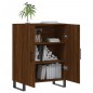 vidaXL Aparador de madera de ingeniería marrón roble 69,5x34x90 cm