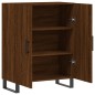 vidaXL Aparador de madera de ingeniería marrón roble 69,5x34x90 cm