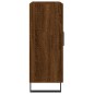 vidaXL Aparador de madera de ingeniería marrón roble 69,5x34x90 cm