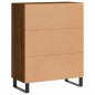 vidaXL Aparador de madera de ingeniería marrón roble 69,5x34x90 cm