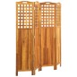 vidaXL Biombo de 4 paneles madera maciza de acacia 121x2x120 cm vidaXL Biombo de 4 paneles madera maciza de acacia 121x2x120 cm