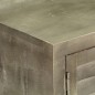 vidaXL Mueble TV de madera de mango maciza gris y latón 110x30x48 cm vidaXL Mueble TV de madera de mango maciza gris y latón 110x30x48 cm