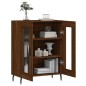 vidaXL Aparador de madera de ingeniería marrón roble 69,5x34x90 cm vidaXL Aparador de madera de ingeniería marrón roble 69,5x34x90 cm