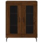 vidaXL Aparador de madera de ingeniería marrón roble 69,5x34x90 cm vidaXL Aparador de madera de ingeniería marrón roble 69,5x34x90 cm
