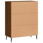 vidaXL Aparador de madera de ingeniería marrón roble 69,5x34x90 cm vidaXL Aparador de madera de ingeniería marrón roble 69,5x34x90 cm