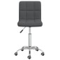 vidaXL Sillas de comedor giratorias 2 unidades tela gris oscuro vidaXL Sillas de comedor giratorias 2 unidades tela gris oscuro