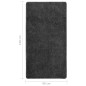 vidaXL Alfombra peluda antideslizante gris oscuro 80x150 cm vidaXL Alfombra peluda antideslizante gris oscuro 80x150 cm