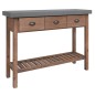 vidaXL Mesa consola de madera maciza de abeto 110x35x80 cm vidaXL Mesa consola de madera maciza de abeto 110x35x80 cm