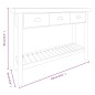 vidaXL Mesa consola de madera maciza de abeto 110x35x80 cm vidaXL Mesa consola de madera maciza de abeto 110x35x80 cm