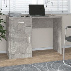 vidaXL Escritorio con cajón y armario contrachapada 100x40x73 cm