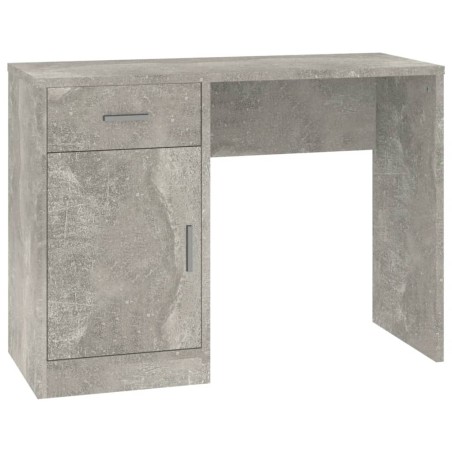 vidaXL Escritorio con cajón y armario contrachapada 100x40x73 cm