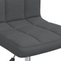 vidaXL Sillas de comedor giratorias 2 unidades tela gris oscuro vidaXL Sillas de comedor giratorias 2 unidades tela gris oscuro