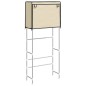 vidaXL Estantería 2 niveles lavadora hierro crema 71x29,5x170,5cm vidaXL Estantería 2 niveles lavadora hierro crema 71x29,5x170,5cm