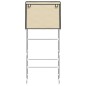 vidaXL Estantería 2 niveles lavadora hierro crema 71x29,5x170,5cm vidaXL Estantería 2 niveles lavadora hierro crema 71x29,5x170,5cm