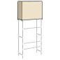 vidaXL Estantería 2 niveles lavadora hierro crema 71x29,5x170,5cm vidaXL Estantería 2 niveles lavadora hierro crema 71x29,5x170,5cm