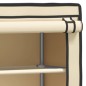 vidaXL Estantería 2 niveles lavadora hierro crema 71x29,5x170,5cm vidaXL Estantería 2 niveles lavadora hierro crema 71x29,5x170,5cm