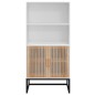 vidaXL Aparador alto madera contrachapada blanco 60x35x125 cm vidaXL Aparador alto madera contrachapada blanco 60x35x125 cm