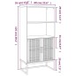 vidaXL Aparador alto madera contrachapada blanco 60x35x125 cm vidaXL Aparador alto madera contrachapada blanco 60x35x125 cm