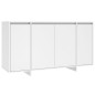 vidaXL Aparador de madera contrachapada blanco 135x41x75 cm vidaXL Aparador de madera contrachapada blanco 135x41x75 cm