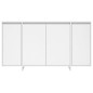 vidaXL Aparador de madera contrachapada blanco 135x41x75 cm vidaXL Aparador de madera contrachapada blanco 135x41x75 cm