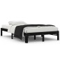 vidaXL Estructura de cama madera maciza de pino negro 120x200 cm