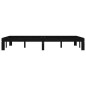 vidaXL Estructura de cama madera maciza de pino negro 120x200 cm