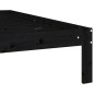 vidaXL Estructura de cama madera maciza de pino negro 120x200 cm