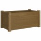 vidaXL Jardineras 2 uds madera maciza de pino marrón miel 60x31x31 cm