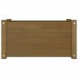 vidaXL Jardineras 2 uds madera maciza de pino marrón miel 60x31x31 cm