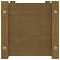 vidaXL Jardineras 2 uds madera maciza de pino marrón miel 60x31x31 cm