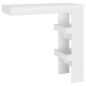 vidaXL Mesa de bar de pared madera contrachapada blanco 102x45x103,5cm vidaXL Mesa de bar de pared madera contrachapada blanco 102x45x103,5cm