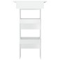 vidaXL Mesa de bar de pared madera contrachapada blanco 102x45x103,5cm vidaXL Mesa de bar de pared madera contrachapada blanco 102x45x103,5cm