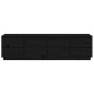 vidaXL Mueble de TV madera maciza de pino negro 176x37x47,5 cm vidaXL Mueble de TV madera maciza de pino negro 176x37x47,5 cm