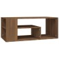 vidaXL Mesa de centro madera contrachapada roble marrón 100x50x40 cm vidaXL Mesa de centro madera contrachapada roble marrón 100x50x40 cm