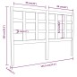 vidaXL Cabecero de cama madera maciza pino marrón miel 145,5x4x100 cm vidaXL Cabecero de cama madera maciza pino marrón miel 145,5x4x100 cm