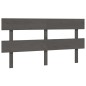 vidaXL Cabecero de cama madera maciza de pino gris 164x3x81 cm vidaXL Cabecero de cama madera maciza de pino gris 164x3x81 cm