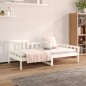 vidaXL Sofá cama madera maciza de pino blanco 90x190 cm vidaXL Sofá cama madera maciza de pino blanco 90x190 cm