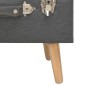 vidaXL Taburete de almacenamiento 40 cm gris oscuro de tela vidaXL Taburete de almacenamiento 40 cm gris oscuro de tela