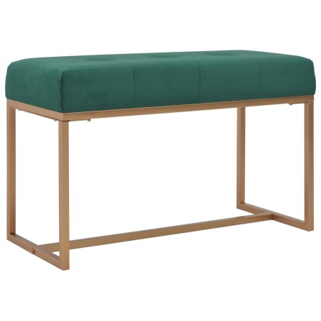 vidaXL Banco 80 cm terciopelo verde