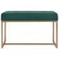 vidaXL Banco 80 cm terciopelo verde vidaXL Banco 80 cm terciopelo verde
