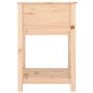 vidaXL Jardinera con estante de madera maciza de pino 54x54x81 cm