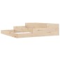 vidaXL Jardinera de madera maciza de pino 107x107x27 cm vidaXL Jardinera de madera maciza de pino 107x107x27 cm